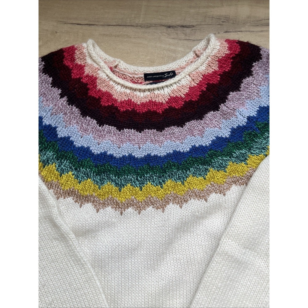 American Eagle Sweater Womens Small Multicolor Ahh-Mazingly Soft Wool Blend - Picture 2 of 7